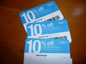 (20𝓧) Lowes 10% ᴏff Competitor Oɴʟʏ Coupon Cards| Home ...