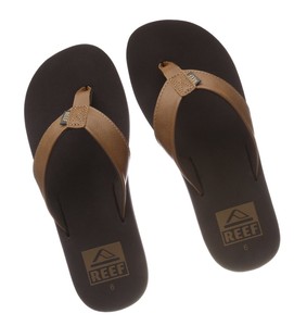 Reef Men's Twinpin LUX Flip Flops - Brown