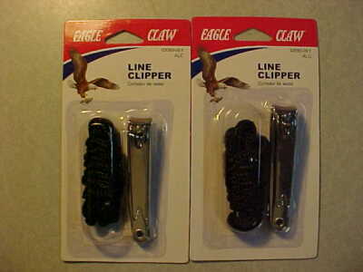 2 NEW Eagle Claw  NAIL CUTTERS 2.5''  Fishing Line ClipperS with lanyards ice