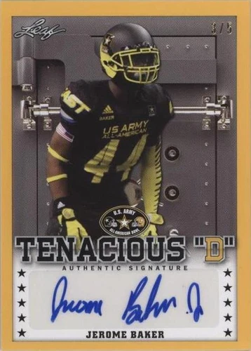 2015 Leaf U.S. Army All-American Bowl Jerome Baker #TD-JB2