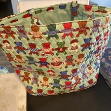 Vera Bradley Grand Tote 2.0 Toasty Teddies Bears Large Shoulder Bag Carry On NWT