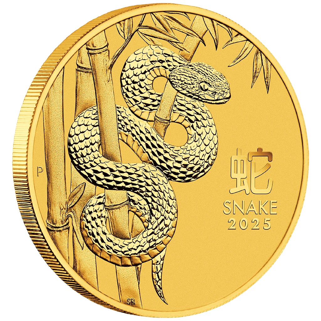 1/20 oz Goldmünze Jahr der Schlange 2025 – Australien Lunar III – 5 AUD – 999,9 Feingold