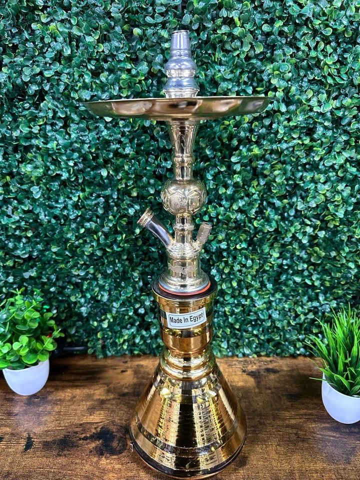 Juego de cachimba de 20 pulgadas 1 manguera egipcia hecha a mano Foto 2 de 4