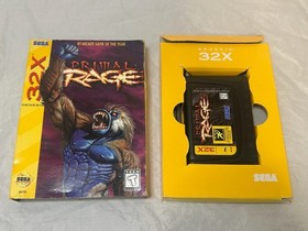 Primal Rage Sega Genesis 32X CIB Complete Manual & Box | Rare