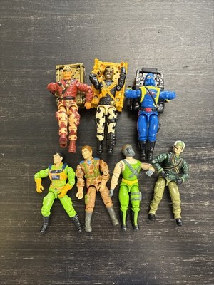 Lot of 7 Vintage GI Joe Action Figures