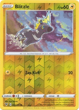 BLITZLE 053/185 VIVID VOLTAGE POKEMON (REVERSE HOLO, NM)