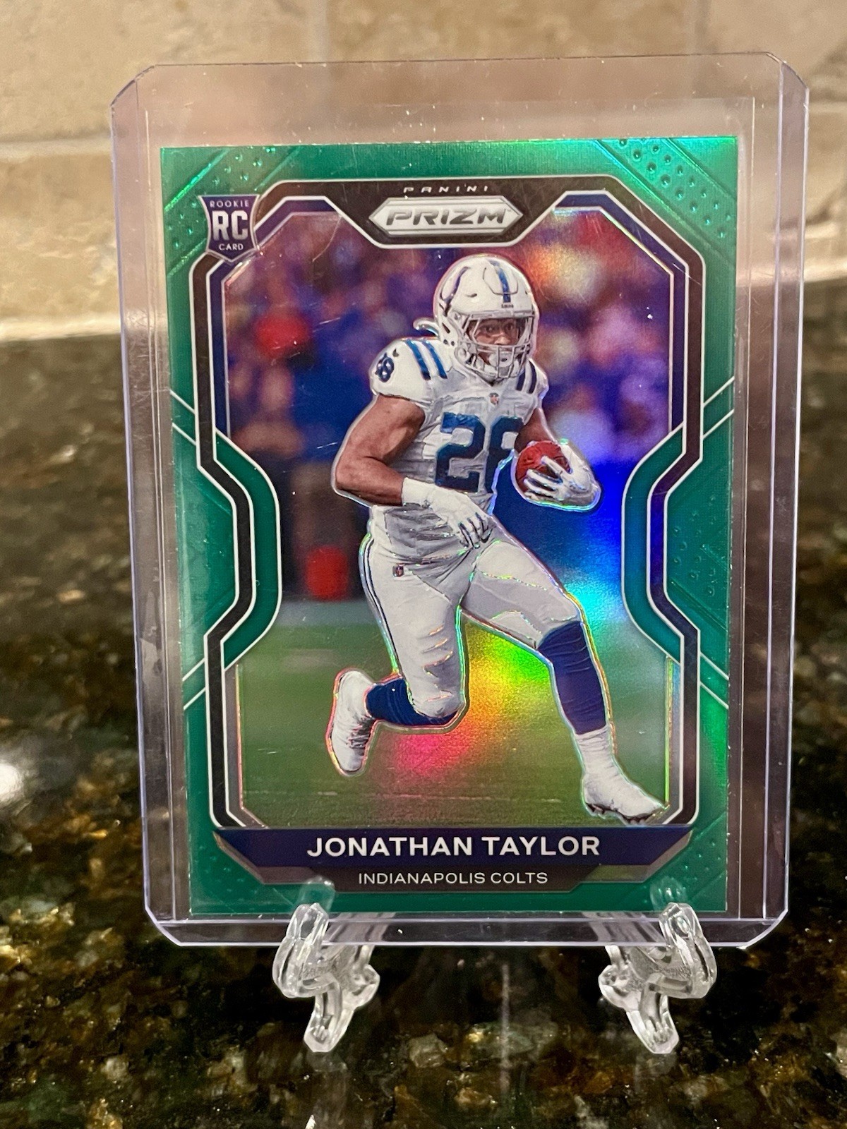 2020 Panini Prizm - Rookie Jonathan Taylor #332 Green Prizm (RC)