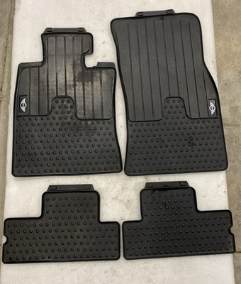 MINI COOPER CLUBMAN RUBBER ALL WEATHER FRONT & REAR FLOOR MATS SET OF 4 08-14