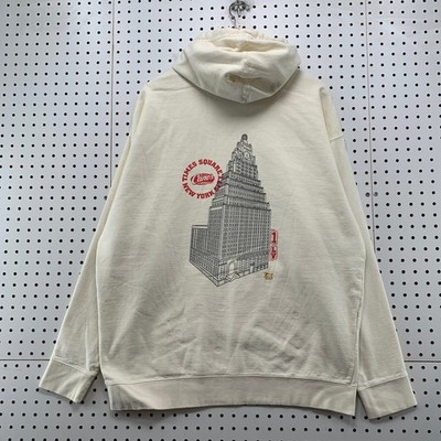 Raising Canes Time Square New York Hoodie Sweatshirt Mens XL Beige Hooded