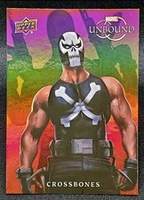 Marvel Unbound 2022 Upper Deck #58 Crossbones Rainbow Foil Fred Ian Trading Card