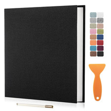 Large Photo Album Self Adhesive Scrapbook Album For 11"x10.6"40 Pages Black.....
