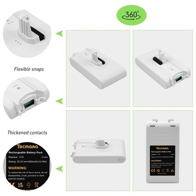25.2V 4000mAh Li-ion Akku für Xiaomi Dreame V9 V10 V9B V9D V9P VVN4 XR Batterie