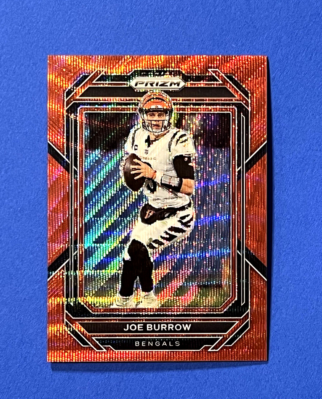 2022 Panini Prizm Joe Burrow #56 Red Wave /149 Bengals