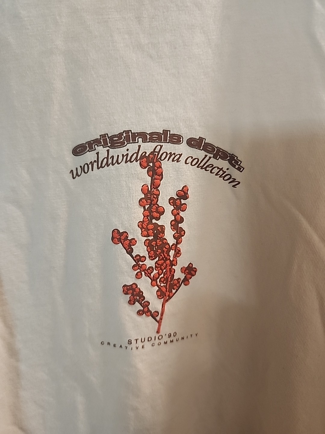 Jack & Jones Worldwide Flora Collection T-Shirt Mens Large Graphic Crew Neck S/S