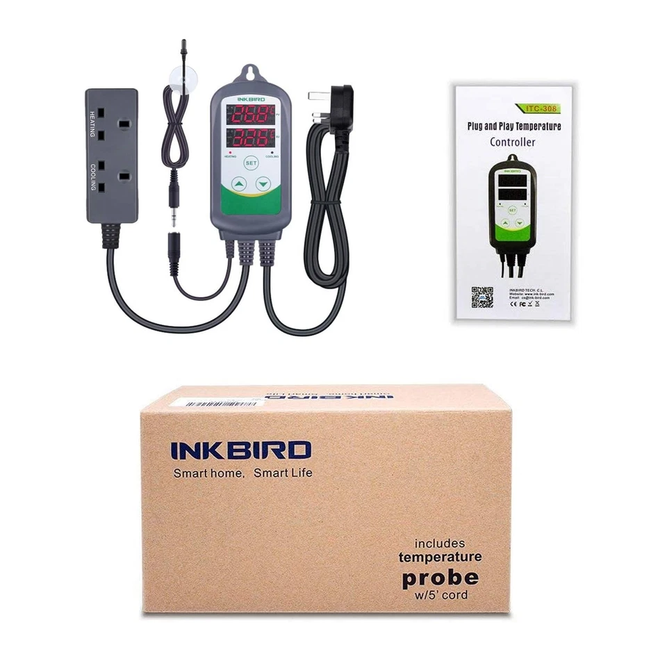 Inkbird ITC-308S Aquarium Thermostats Digital Temperature Controller for Fres... - Image 3 of 4