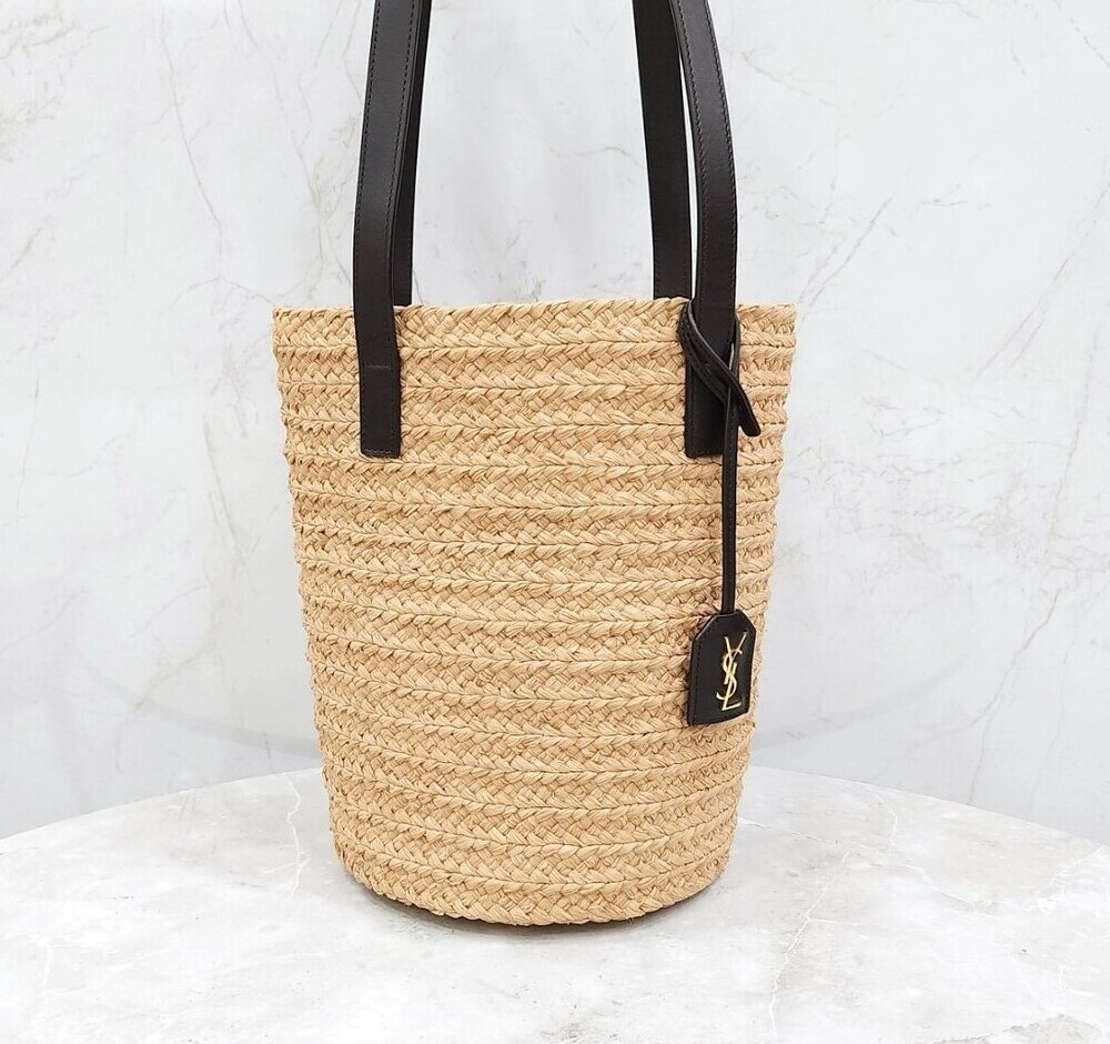 Borsa a tracolla piccola Saint Laurent nuova Paniere Rafia 693240 140444081