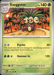Exeggutor 103/165 Scarlet & Violet 151 Uncommon