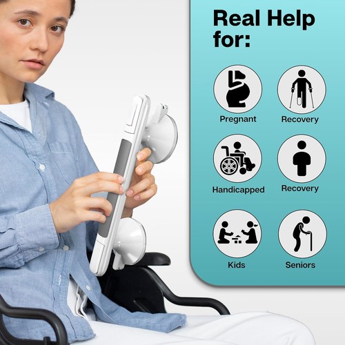 12-Inch Shower Handle, Bathtub Safety Aids for Disabled and Elderly, Safety G... - Bild 7 von 9