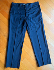 Dolce & Gabbana Mens Wool Dress Pants 54 IT 38US Black Italy Trousers *see desc