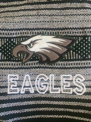 Philadelphia Eagles Knit Drawstring Bag – Tribal Design with Team Logo –Fan Gear Philadelphia Eagles Drawstring Backpack, Sports Bag  main image 4