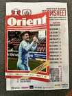 Leyton Orient v Barnsley Programme 28/02/2026 Plus Team Sheet