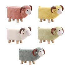 Animal Footstool Footrest Ottoman Non Slip Feet Cartoon Stool for Playroom