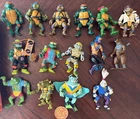 Lot Of 15 Teenage Mutant Ninja Turtles Vintage Figures With Carrying Case