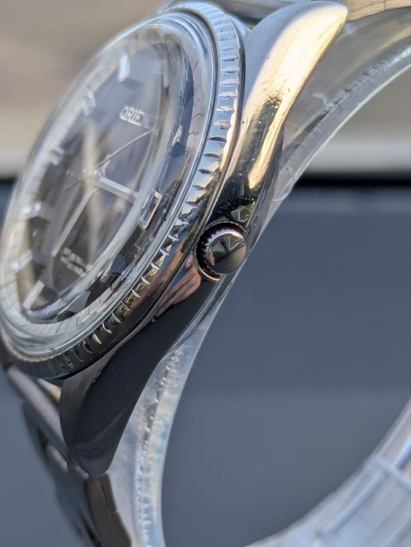 ORIENT automatic winding watch black working cond… - image 6