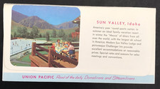 Union Pacific UP Ticket Envelope Sun Valley Idaho Ice Skating 3.5x7 VTG