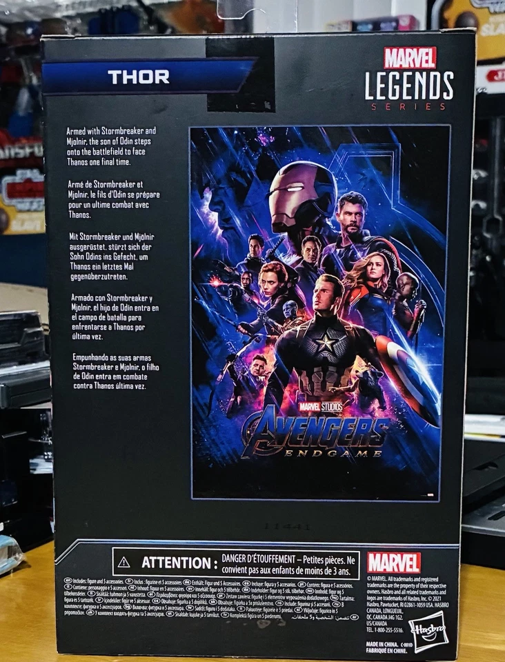 Figura de acción Marvel Legends Inifity Saga Thor 6” como nueva Foto 2 de 2