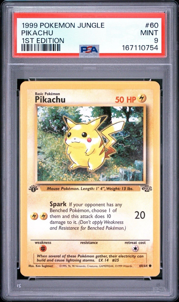 ポケモンカード ピカチュウ Pikachu Jungle 英語版 PSA9 Pikachu Pokémon TCG Grade 9 Jungle Individual Collectible Card