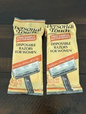 Vintage Personal Touch By Schick Disposable Razors For Women Lot Of 2
