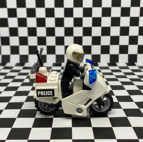LEGO City 2005 Police Motorcycle Set Black Sticker 7235