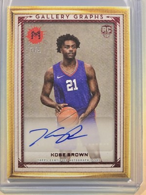 KOBE BROWN 2024 Topps MOTIF Gallery Graphics Auto 1/5 GG-KBR   