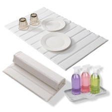 Stone Dish Drying Mat for Kitchen Counter with Silicone Sink Mat, Extra Large...
