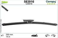 Valeo Wischblatt Scheibenwischer Canopy 583916 FüR Renault Clio 4 Twingo 3 1 Tce