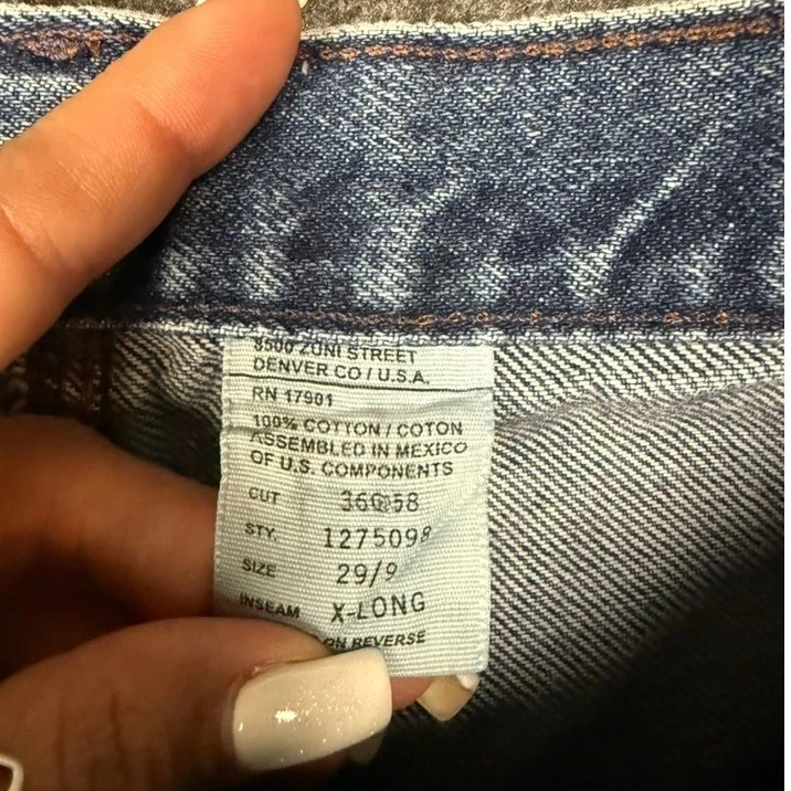 Pantalones de mezclilla vintage Rockies Rocky Mountain cintura alta lavado ácido años 90 mamá pantalones de mezclilla X-largos Foto 3 de 4