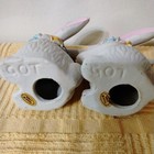  Pair of Bunnies Blossoms Figurines White Bunnies With Pastel Flowers — photo 4
