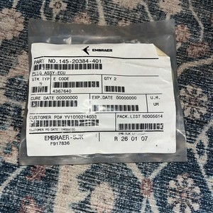 Embraer 145-20384-401 Plug Assy NOS