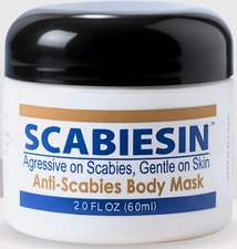 Scabiesin Anti-Scabies Body Mask Sulfur Tea Tree Oil 2oz