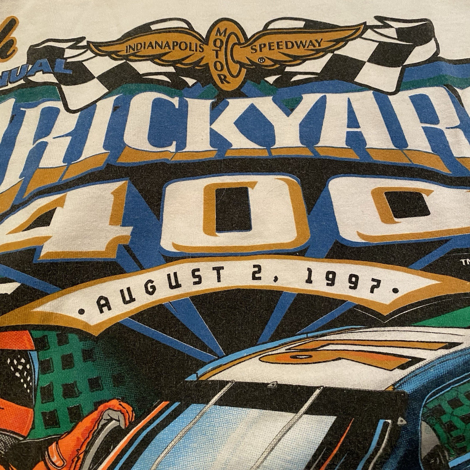 Vintage Brickyard 400 NASCAR Racing L shirt 1997 Limited Edition 4th Annual