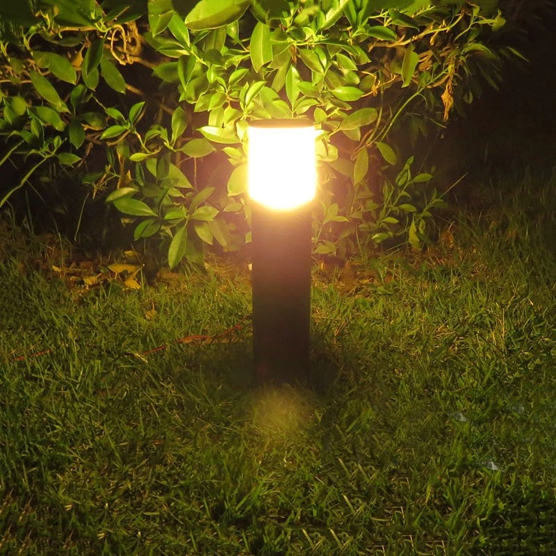 Outdoor LED Post Lamp Lawn Light Fixture E27 Bulb Landscape Pathway Waterproof - Image 3 of 4