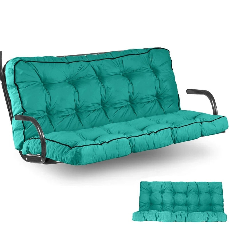 Porch Swing Replacement Cushion, 55in Outdoor Bench Cushions with Backrest , 3