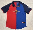 Barcelona 1999 2000 Centenary Home Shirt Nike Vintage Football Jersey Size L