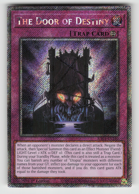 #ad The Door of Destiny Yugioh RA04 EN240 Platinum Secret Rare PSR NM $1.99