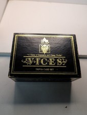 Vintage Vices Trivia Card Game (1984) by Axlon *Made in USA*