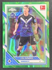 Luka Vuskovic 2025-26 Topps Chrome Bundesliga Green Lava Base RC /99 #35