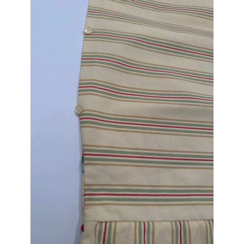 Rose Tree · Reversible Floral & Striped Pillow Sham Set Button Closure 21″×29″ - Image 3 of 4