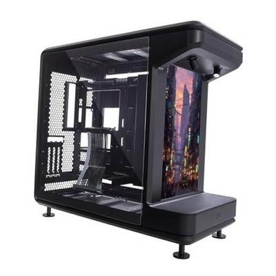 MasterFrame 360 Stage LCD ATX Mid-Tower PC Case   Front Showcase LCD Black