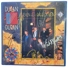 Duran Duran Signed lp Seven And The Ragged Tiger by 5 musicians